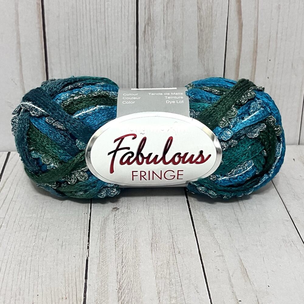 Mary Maxim Fabulous Fringe 3.5 oz/ 22 yds Acrylic/Metallic Choose your color